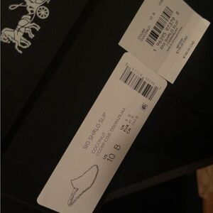 Coach Women's Shearling Slippers - Black